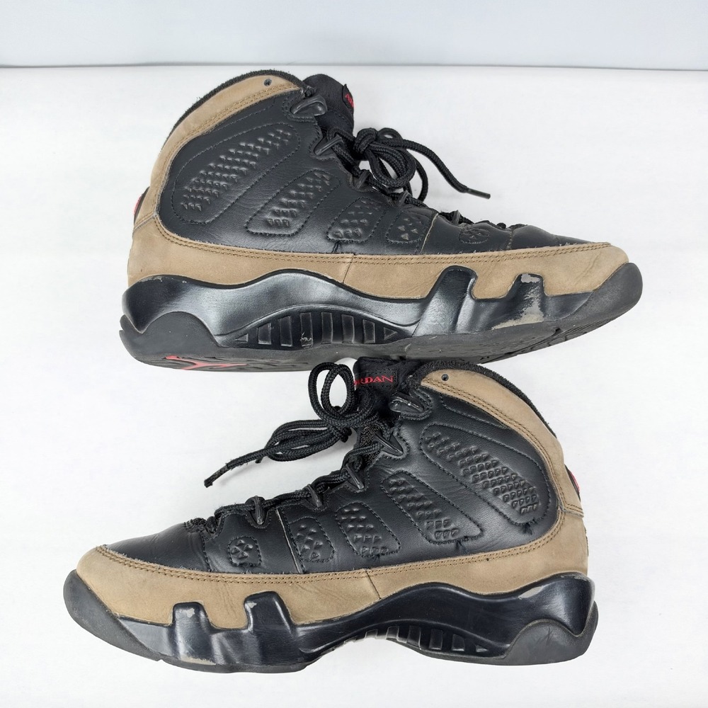 Nike Air Jordan 9 Retro Gs Black-True Red-Olive / Size 4.5Y / Women's 6
